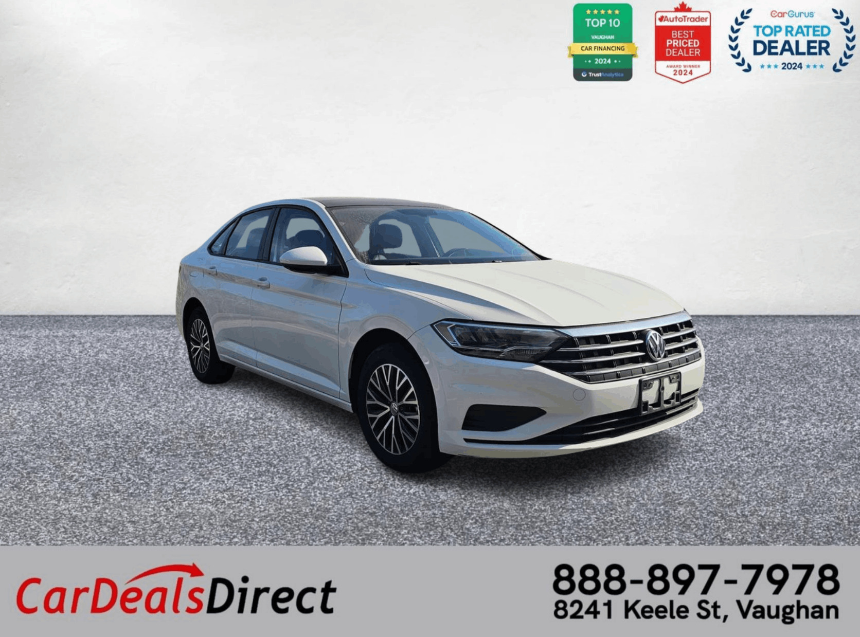 2021 Volkswagen Jetta Highline/Leather/NAVi/Sunroof/Lane Depart/Apple Ca