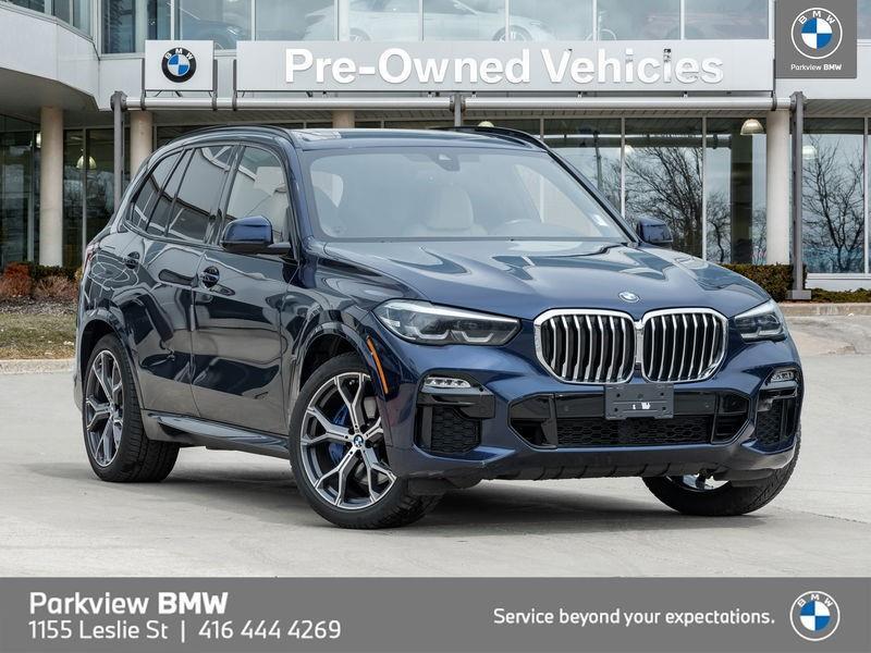 2021 BMW X5 AWD CPO MSPORT NAV 21" LED HUD CARPLAY DRIVR.ASST
