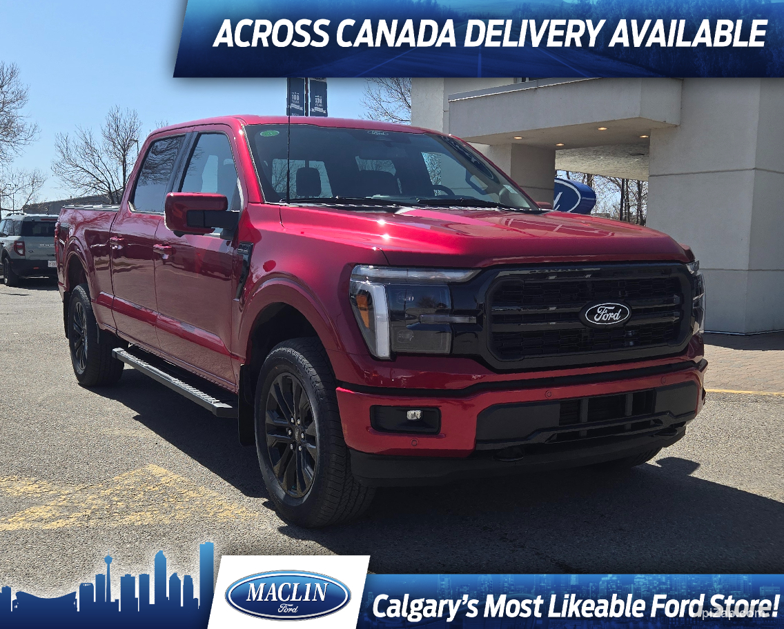 2025 Ford F-150 LARIAT | BLACK APP PKG | TOW PKG | FX4 PKG | BLIS