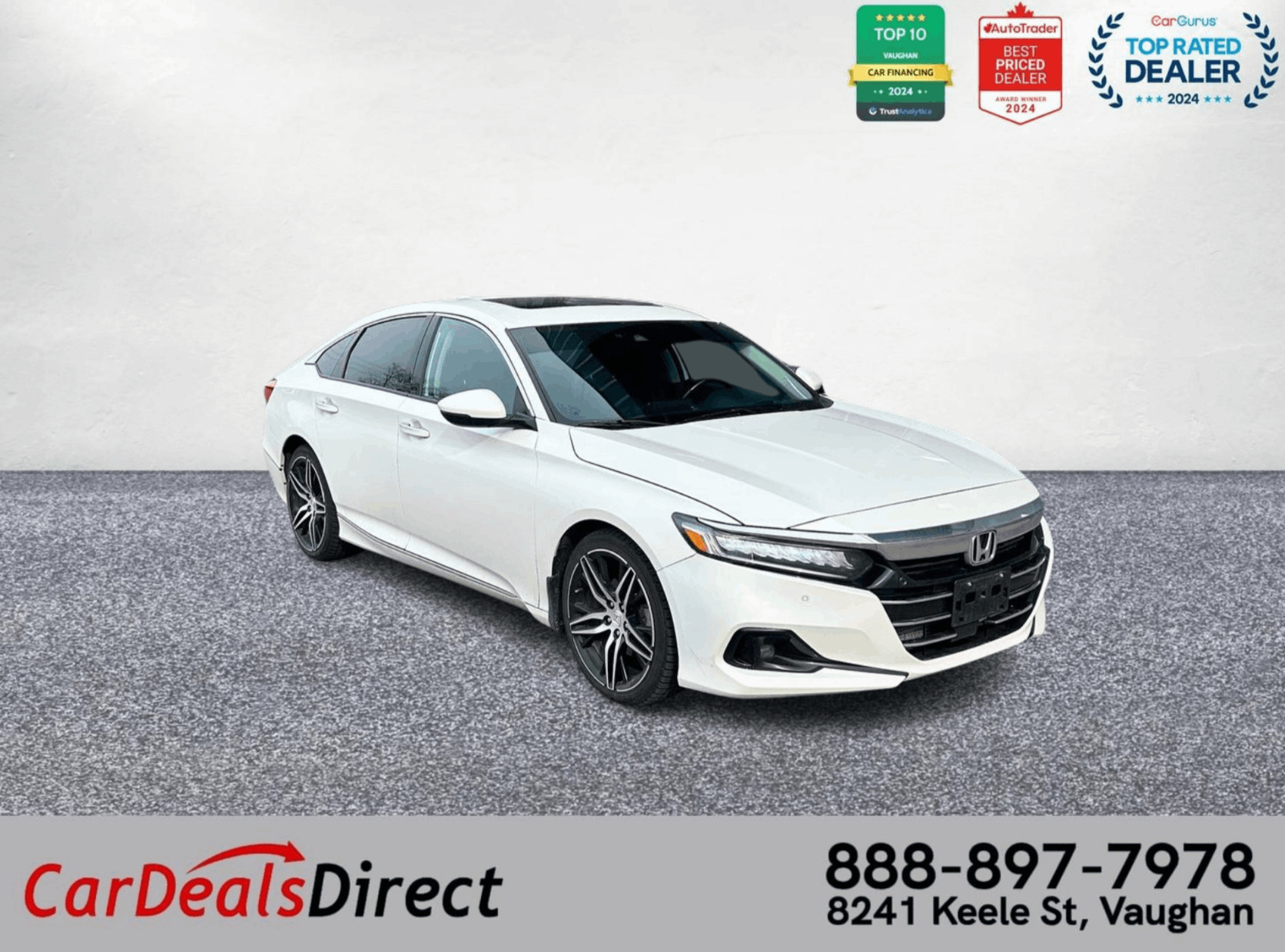 2021 Honda Accord Touring/Leather/NAVI/Drive Assist/Sunroof/Back Up 