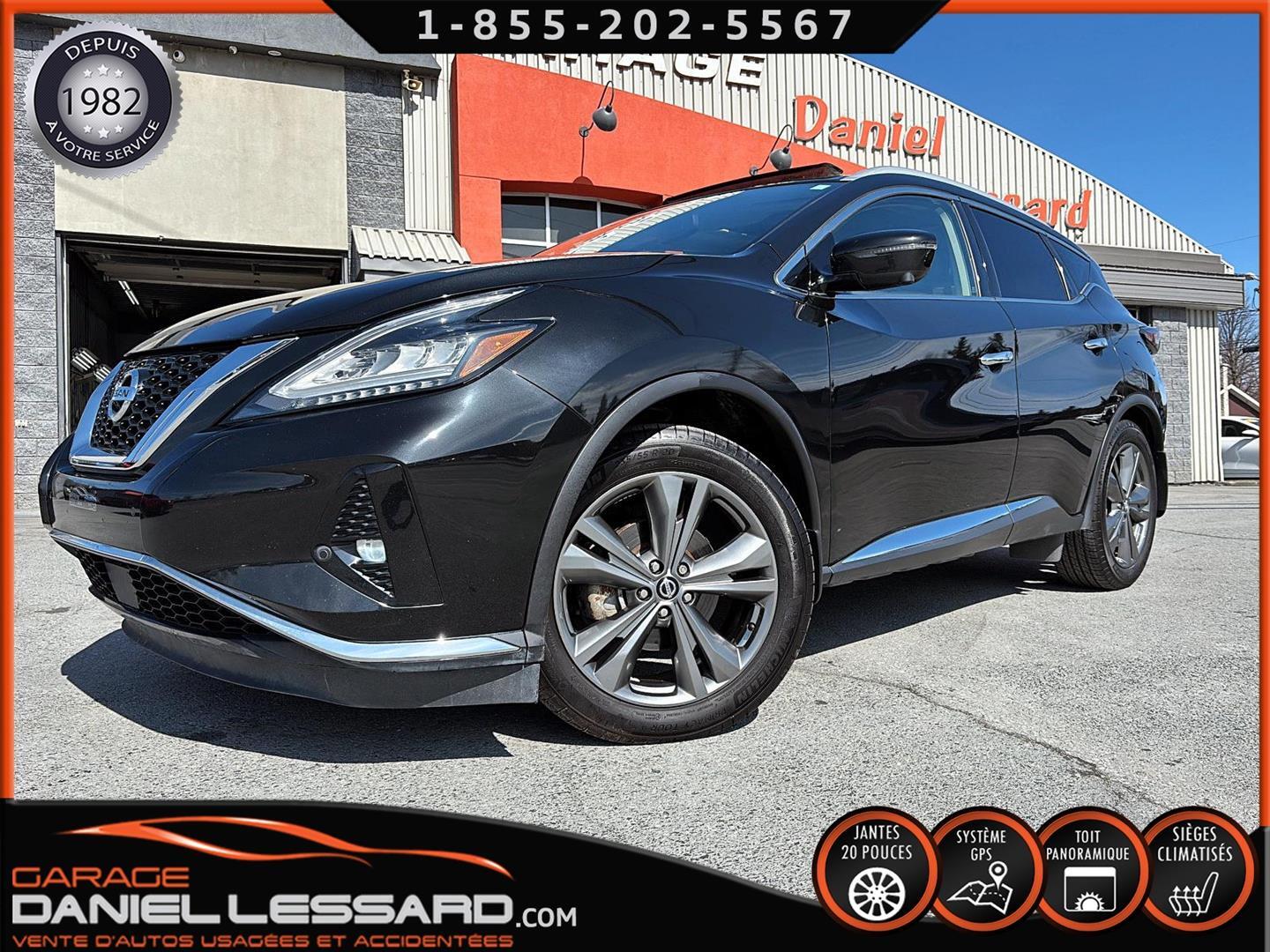 2019 Nissan Murano PLATINUM AWD, CUIR, TOIT, CAM 360, MAG 20P