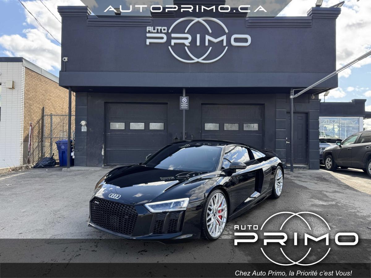2018 Audi R8 V10 Plus Quattro 610hp Cuir Rouge Carplay Cam Mags
