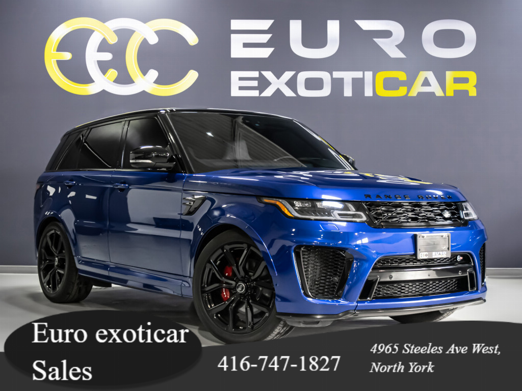 2020 Land Rover Range Rover Sport SVR 575HP CARBON HOODARK CARPLAY CUIR TOIT NAV V8 