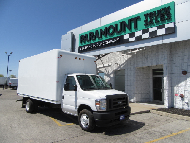 2023 Ford E-350 GAS 16FT HIGH BOX CUBE VAN WITH ROLL OUT RAMP