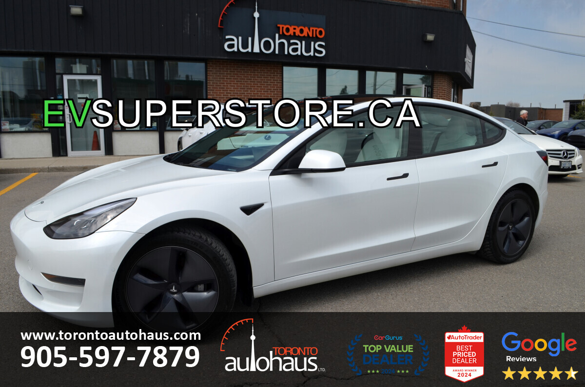 2022 Tesla Model 3 LFP I WHITE INT. I OVER 100 TESLAS EVSUPERSTORE.CA