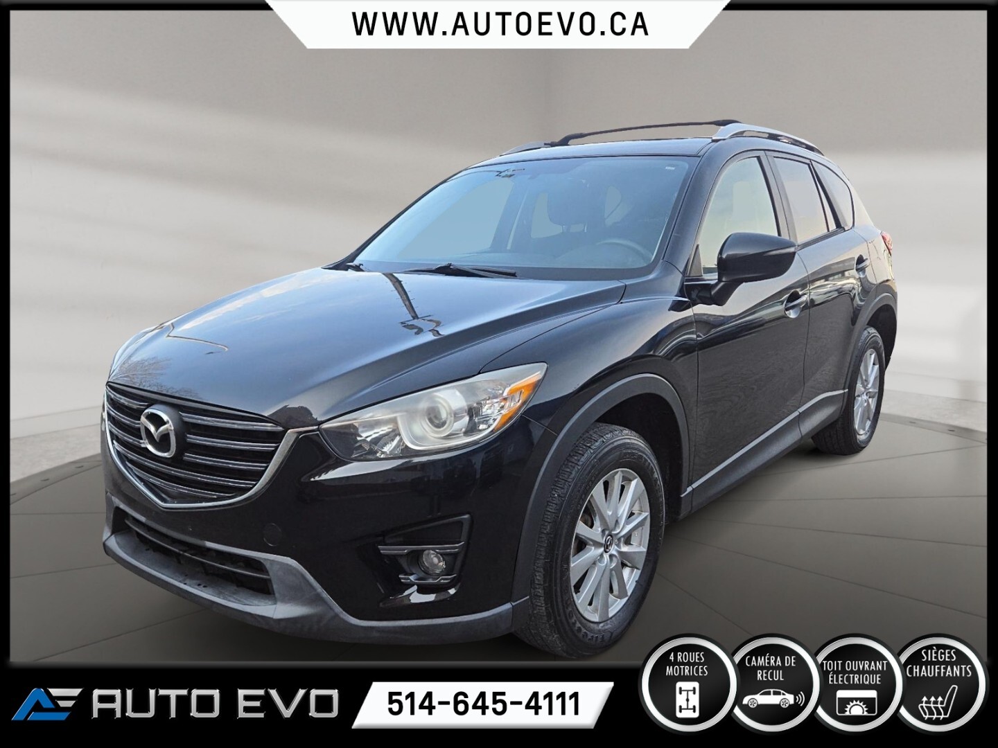 2016 Mazda CX-5 GS AWD * TOIT * CAMERA * SIEGE CHAUFFANT * MAGS * 