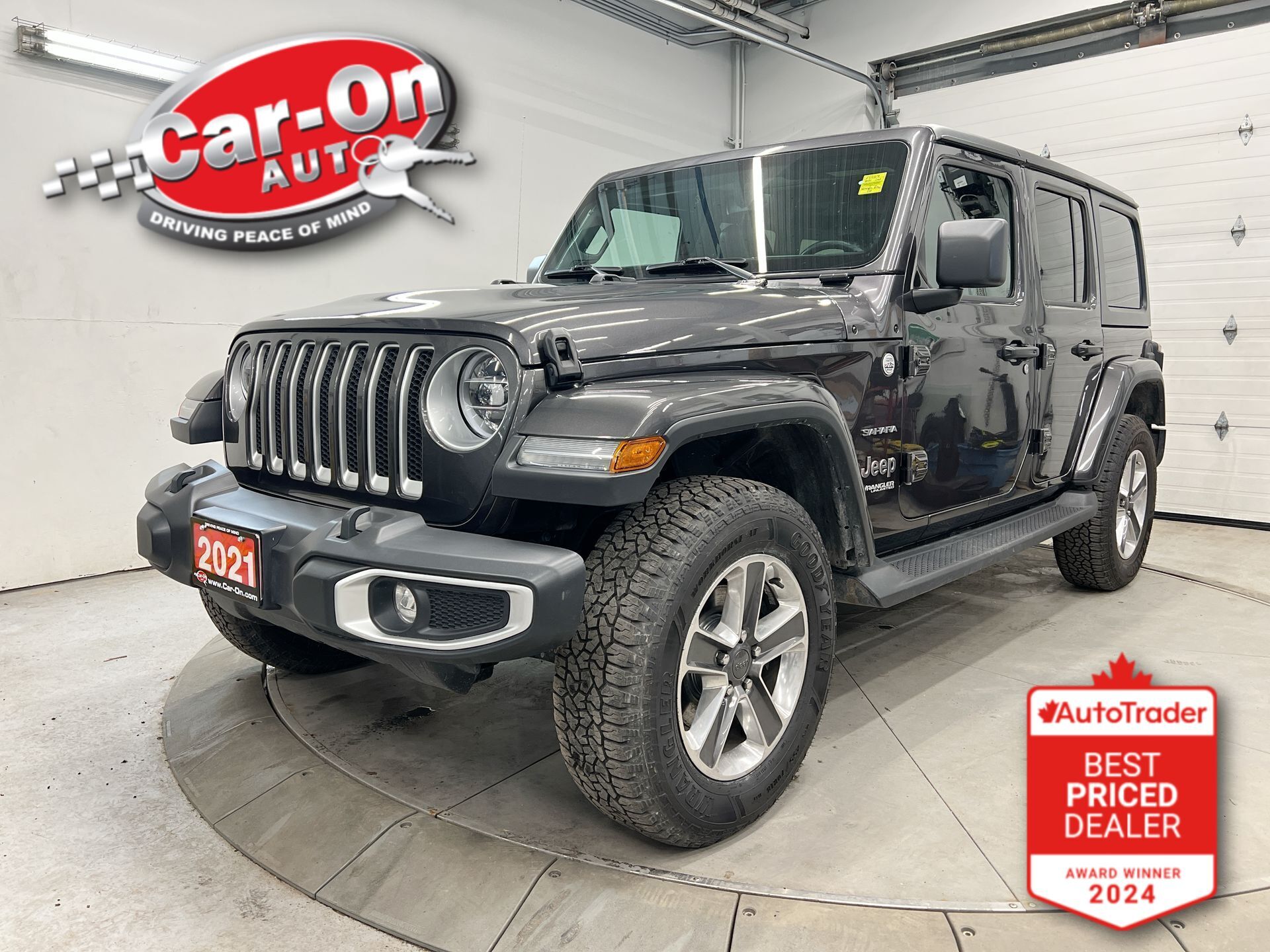 2021 Jeep WRANGLER UNLIMITED SAHARA 4X4 | HTD LEATHER | AUTOMATIC | HARD TOP