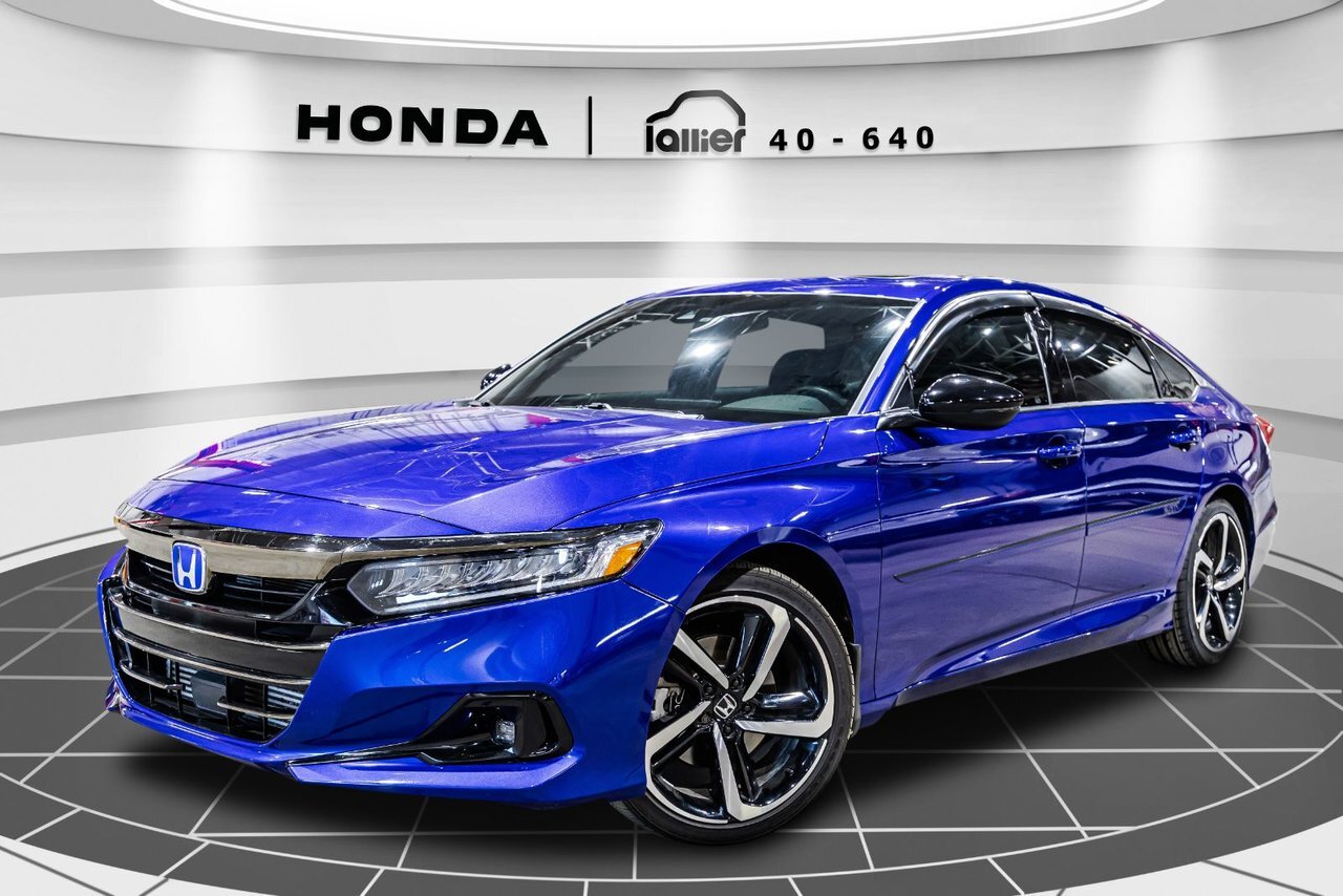 2022 Honda Accord Sedan Sport 2.0 JAMAIS ACCIDENTÉ + BAS KILO + 2.0 TURBO