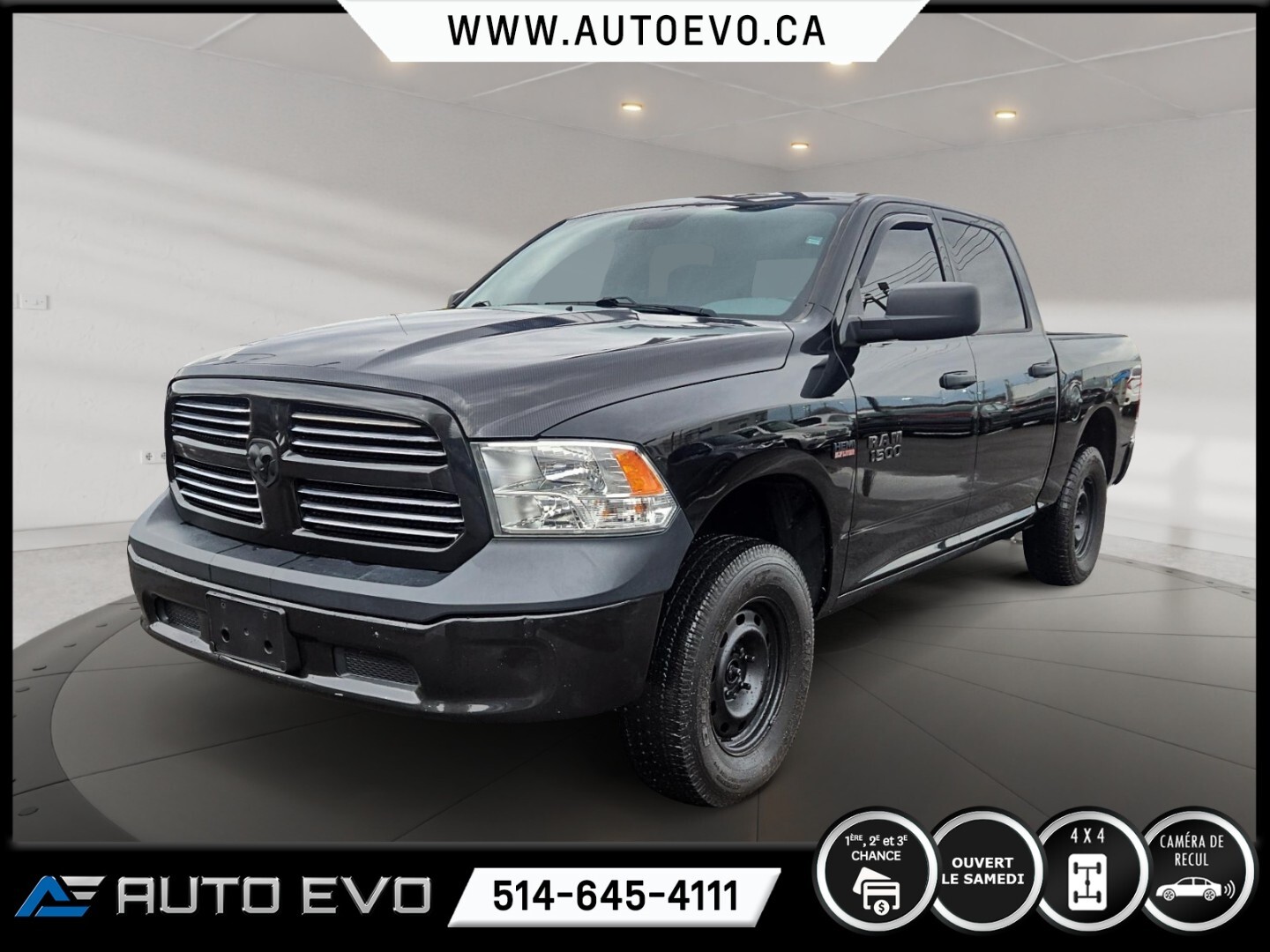 2018 Dodge Power Ram SLT CREWCAB 4X4 * CAMERA DE RECUL * 6 PASS * BAS M