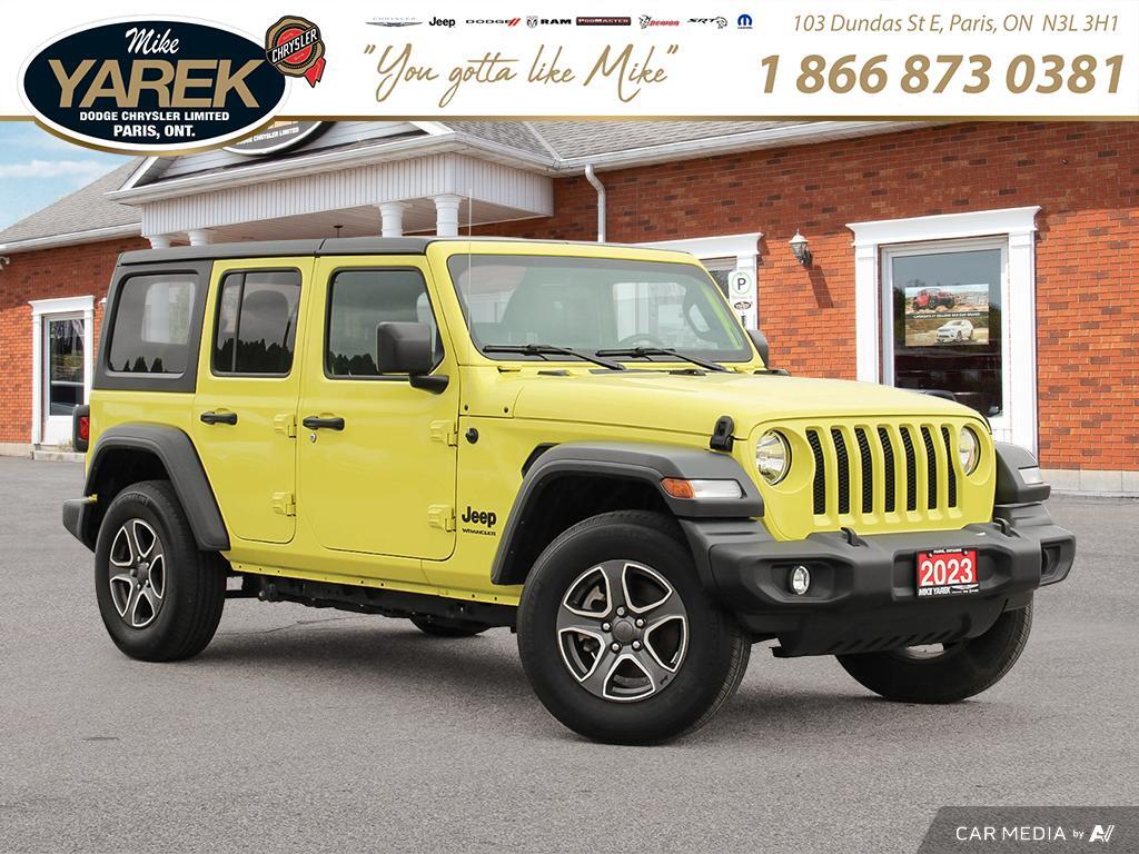 2023 Jeep Wrangler Sport S 4 Door 4x4 HIGH VELOCITY!! DUAL TOP!