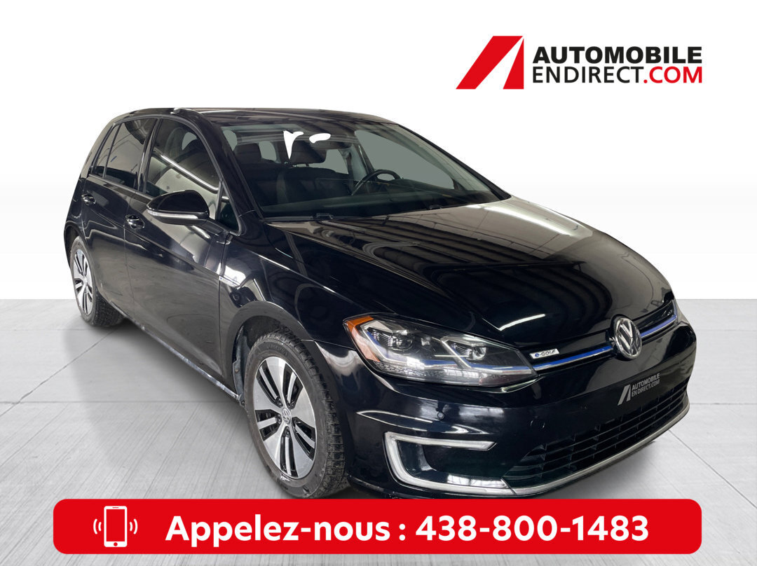 2018 Volkswagen E-Golf Comfortline Mags Cuir Toit GPS Sièges chauffants