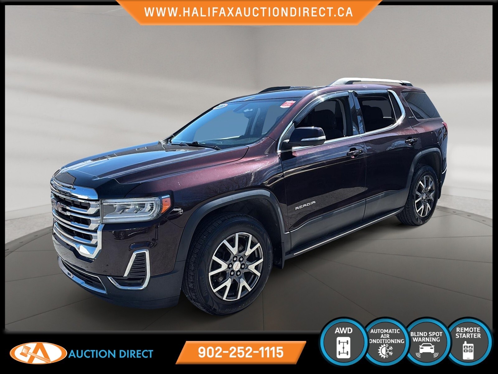 2020 GMC Acadia SLE 2 HUGE SUNROOFS! 3 ROW SEATING!