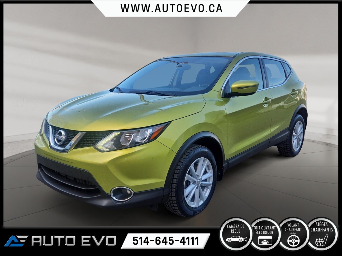 2017 Nissan Qashqai SV * TOIT OUVRANT * SIEGE CHAUFFANT * MAGS * CAMER