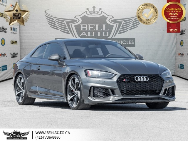 2018 Audi RS 5 Coupe QUATTRO, NAVI, PANO, BACKUPCAM, B.SPOT, BANG&OLUFS