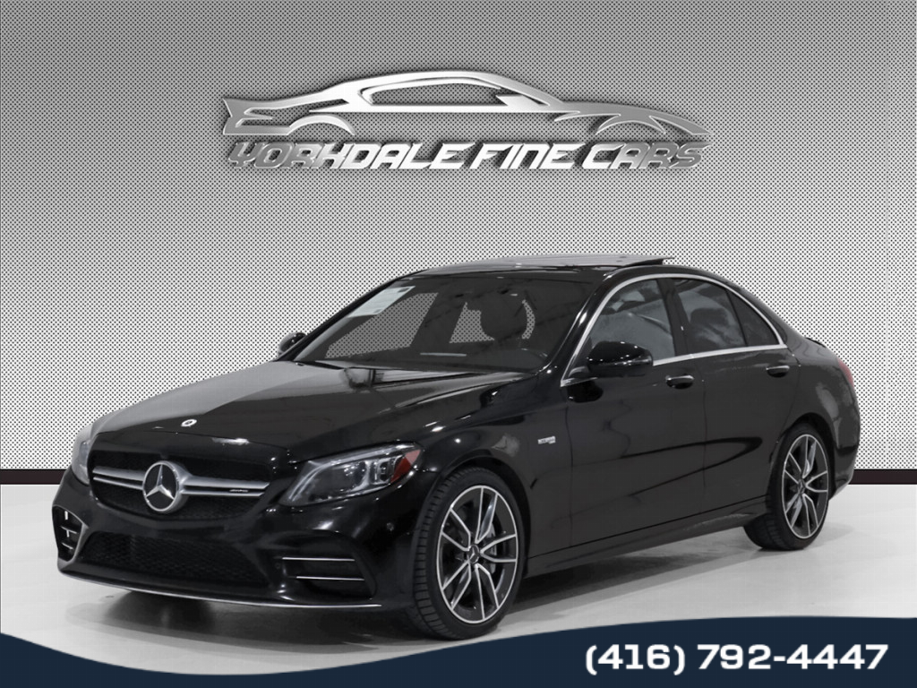 2021 Mercedes-Benz C-Class AMG C43 / AMG Drivers Pkg / Tech Pkg / Red Int / D