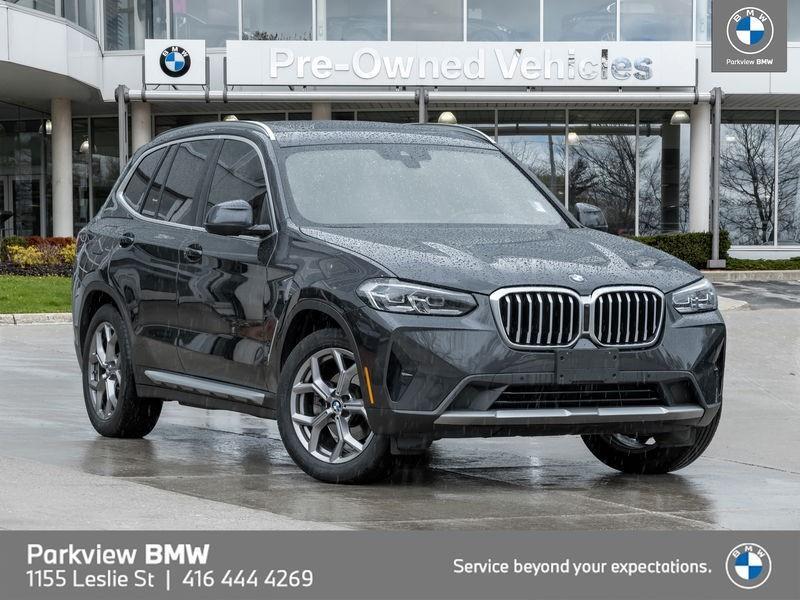 2022 BMW X3  AWD CPO NAV CARPLAY LED 19" DRIVR.ASST REARCAM