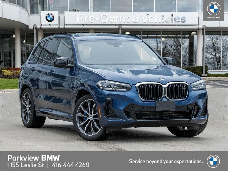 2022 BMW X3 AWD CPO HUD HKSOUND SHADES 20" DRIVR.ASST LED