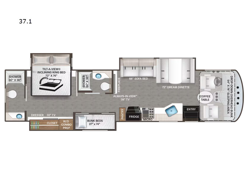 2022 Thor Motor Coach Miramar 37.1
