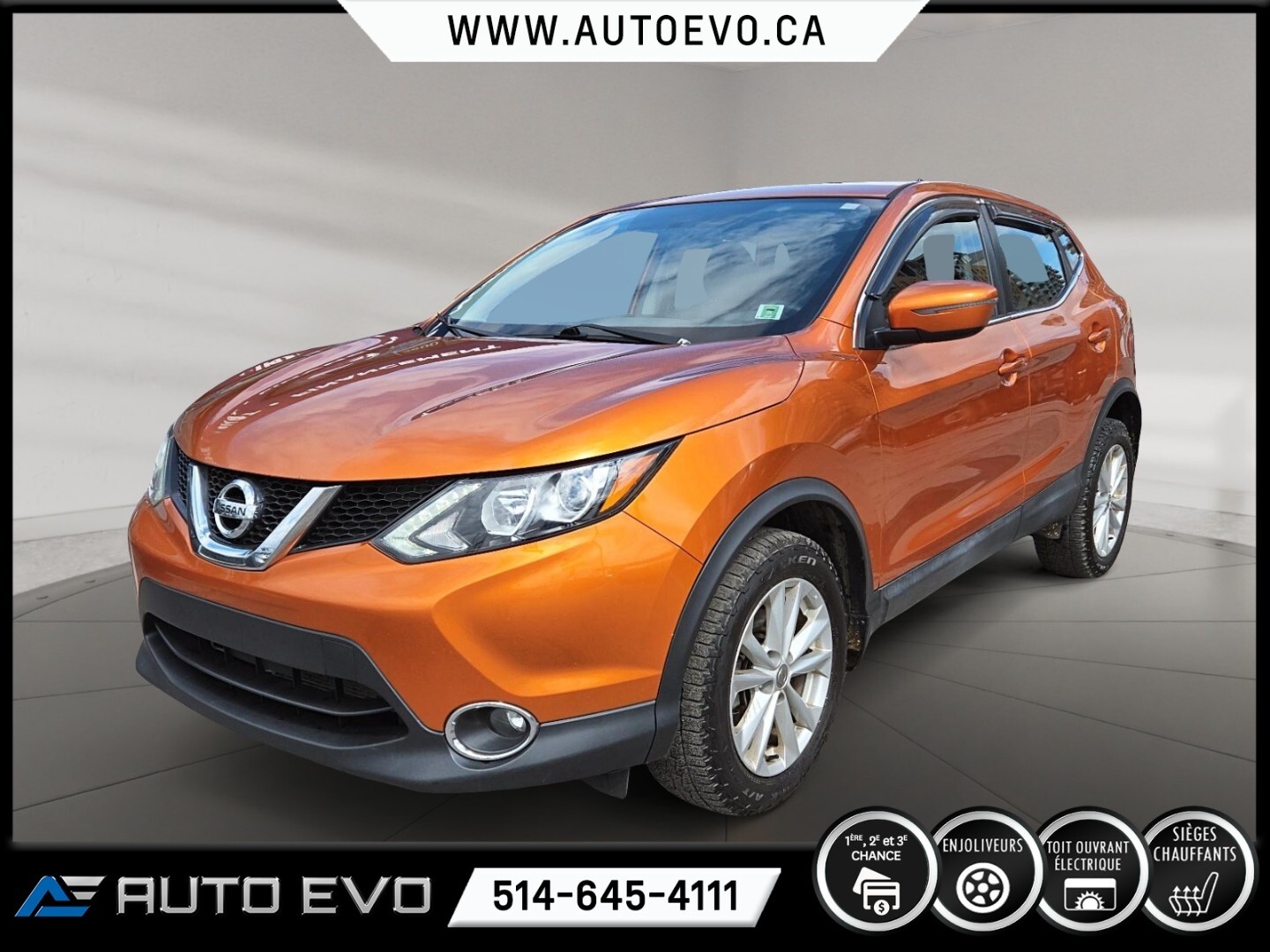 2017 Nissan Qashqai SV TOIT OUVRANT * SIEGE CHAUFFANT * MAGS * CAMERA 