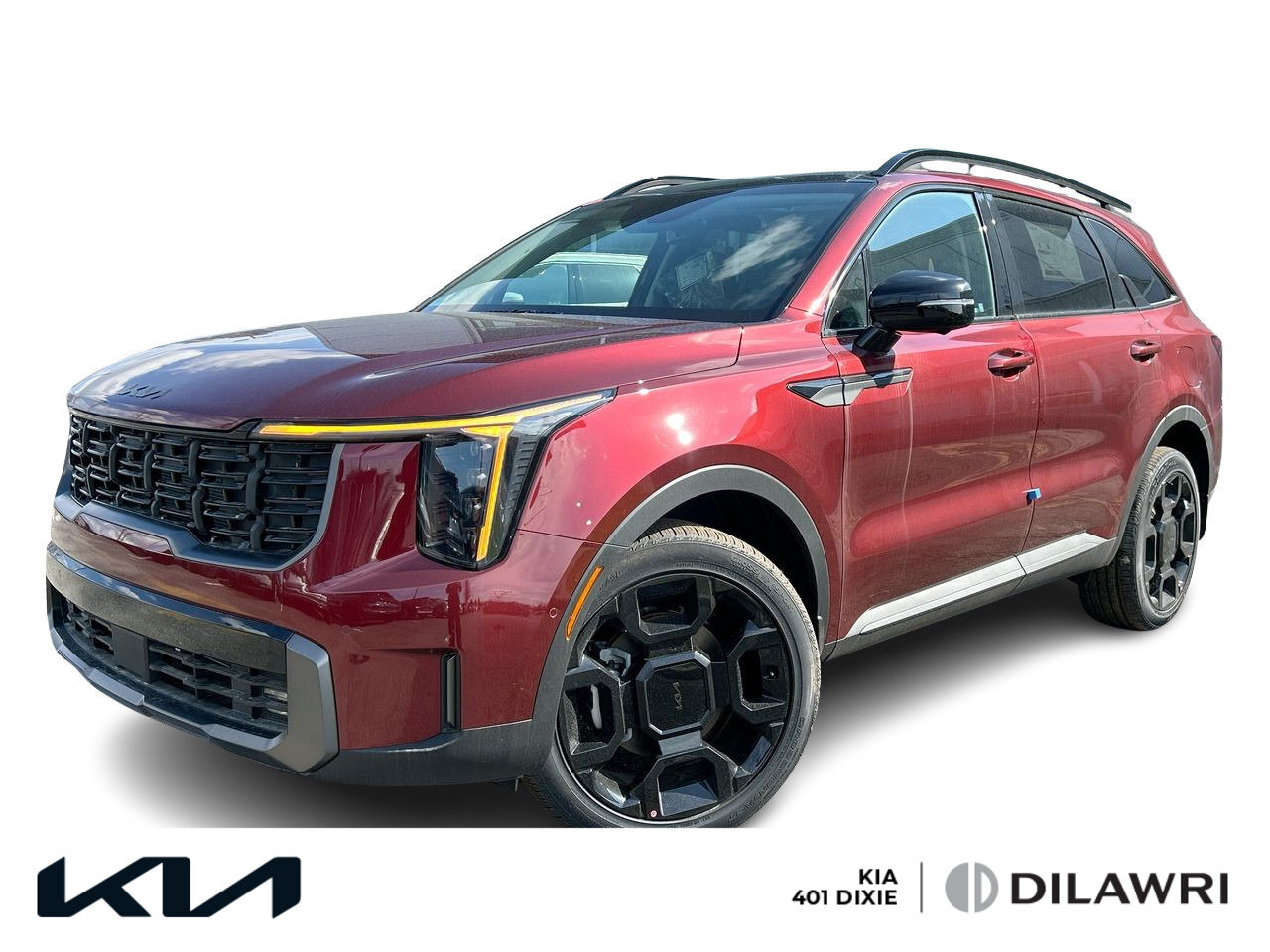 2025 Kia Sorento X-Line Limited Black Interior 