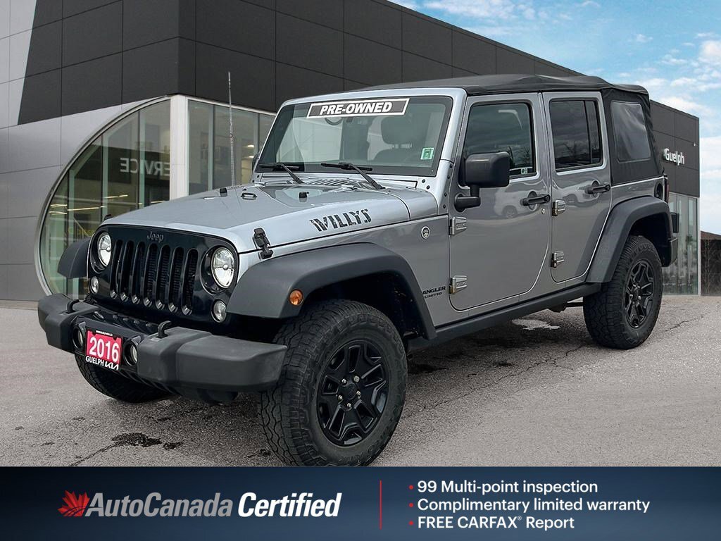 2016 Jeep WRANGLER UNLIMITED Willys Wheeler | Accident Free |