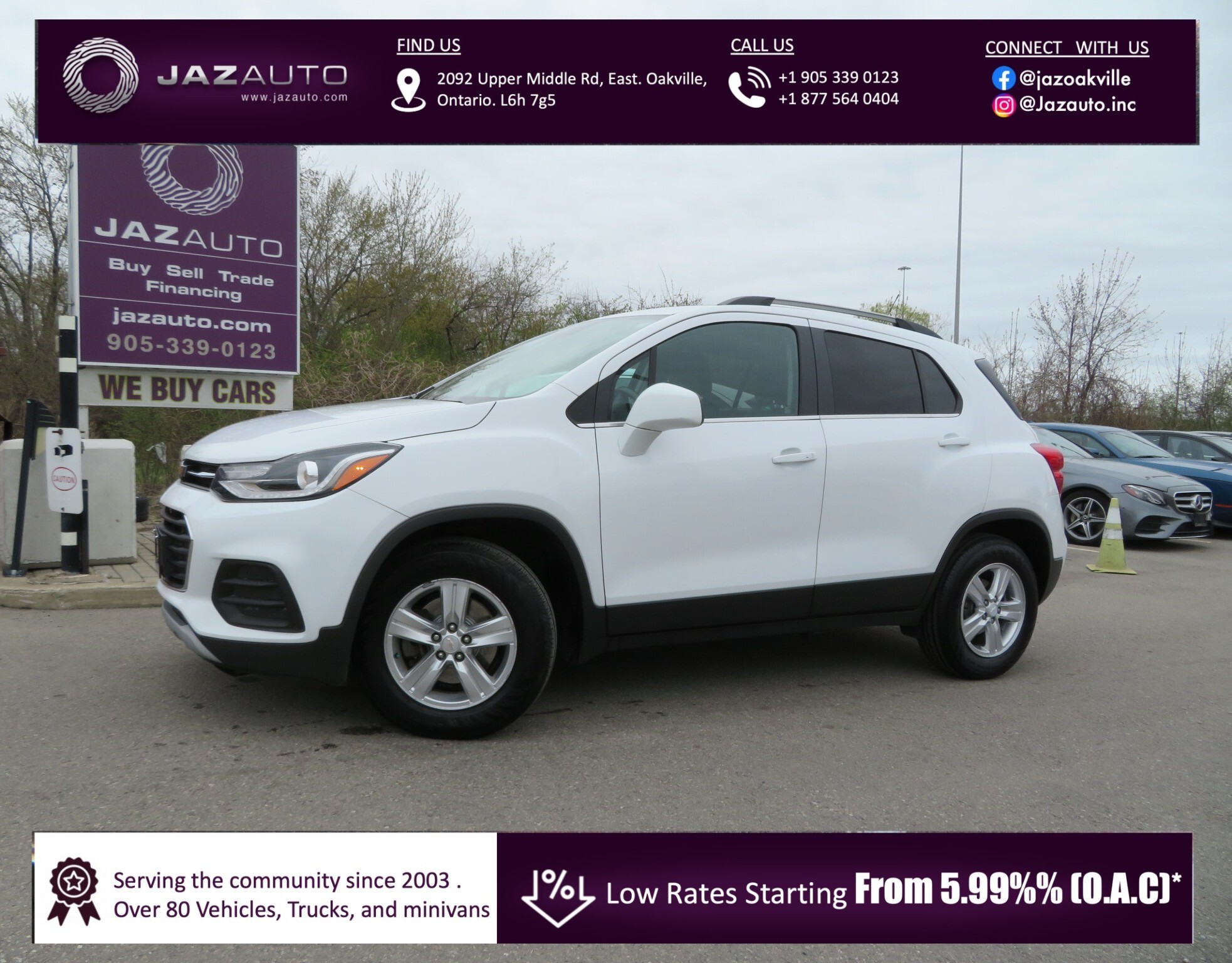 2019 Chevrolet Trax 1LT LOW MILEAGE SUNROOF NEW BRAKES SAFETY INCLUDED