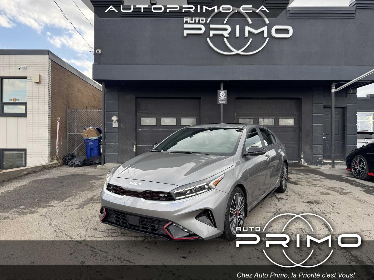 2022 Kia Forte GT Limited Cuir Toit GPS Carplay BT Cam Mags