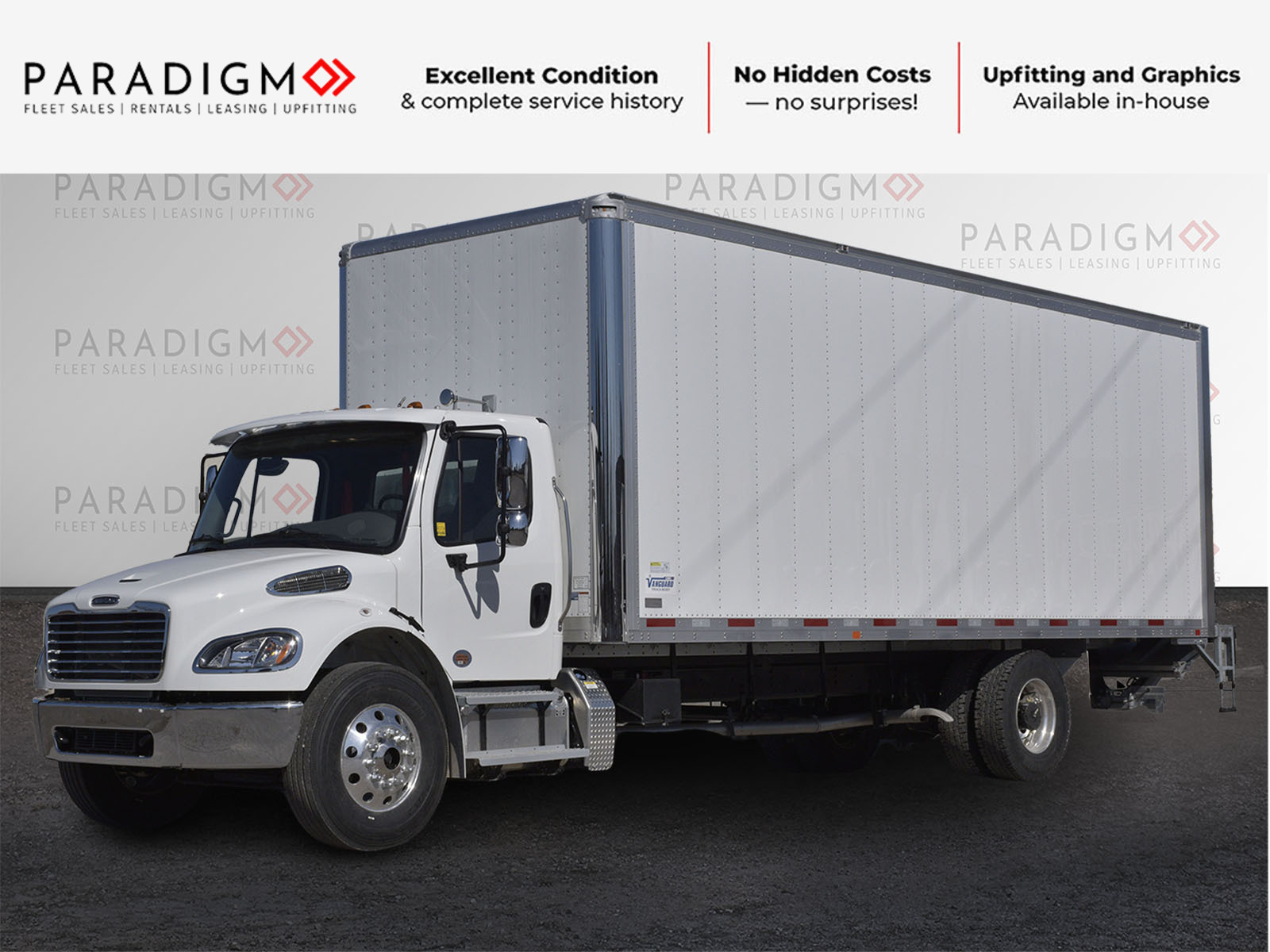 2025 Freightliner 26 WLG 26ft Air Ride, Hydraulic Breaks For Rent