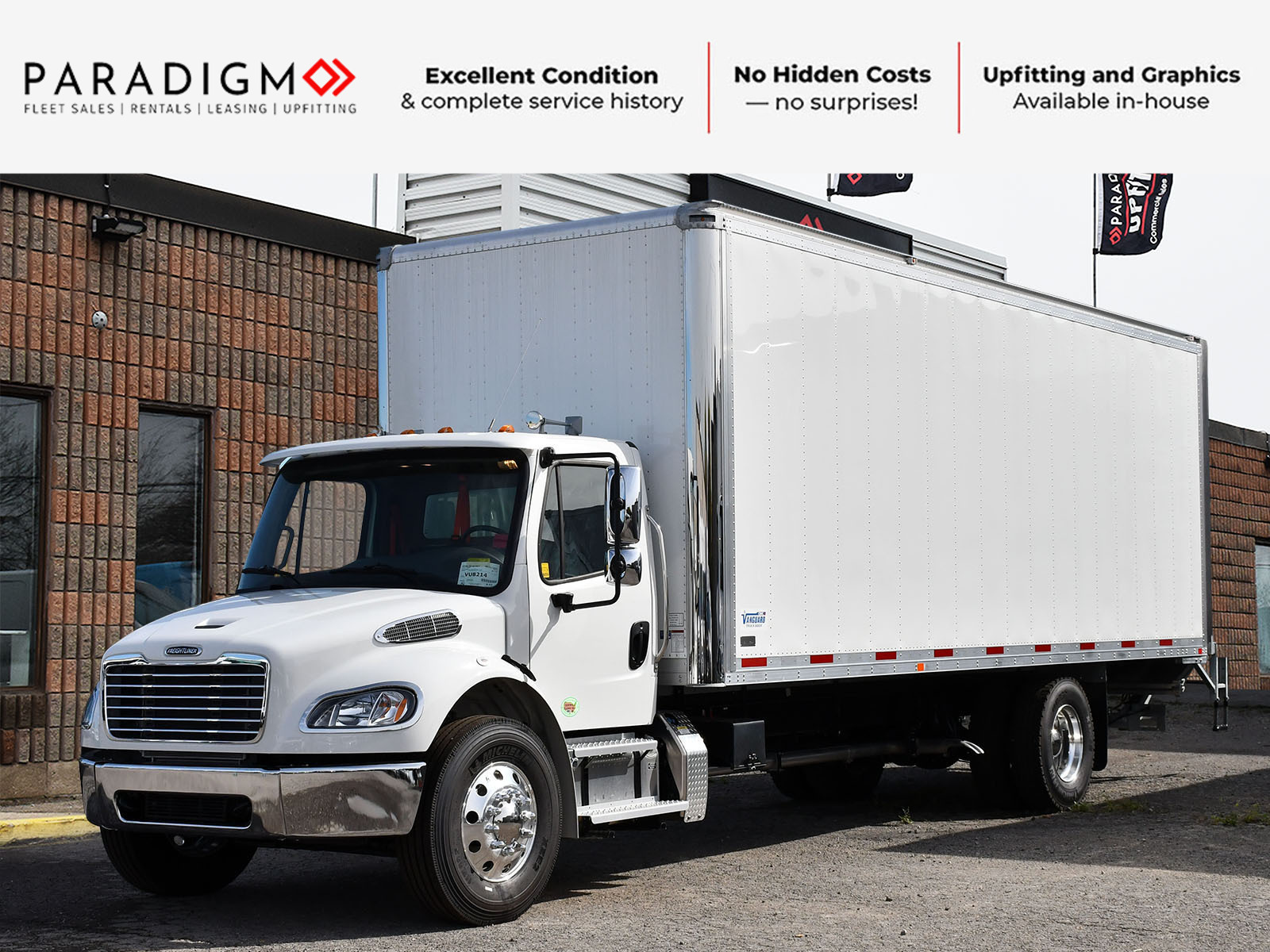 2025 Freightliner M2 26ft Air Ride, Hydraulic Breaks For Rent