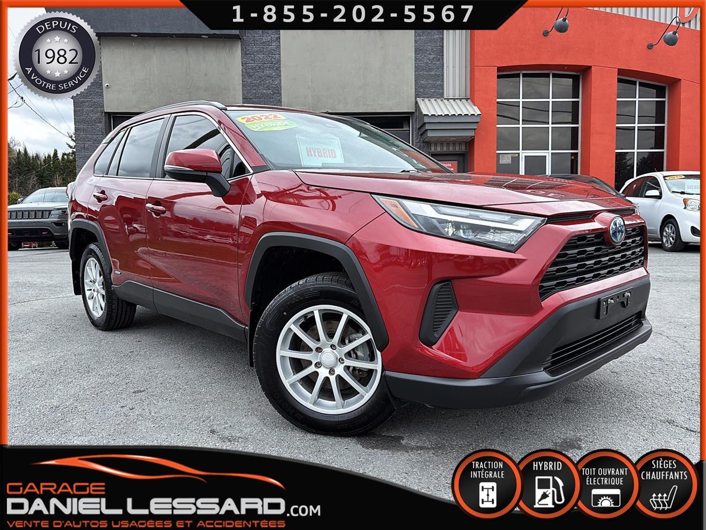 2022 Toyota RAV4 Hybrid XLE AWD, ACCIDENTÉ ARRIERE