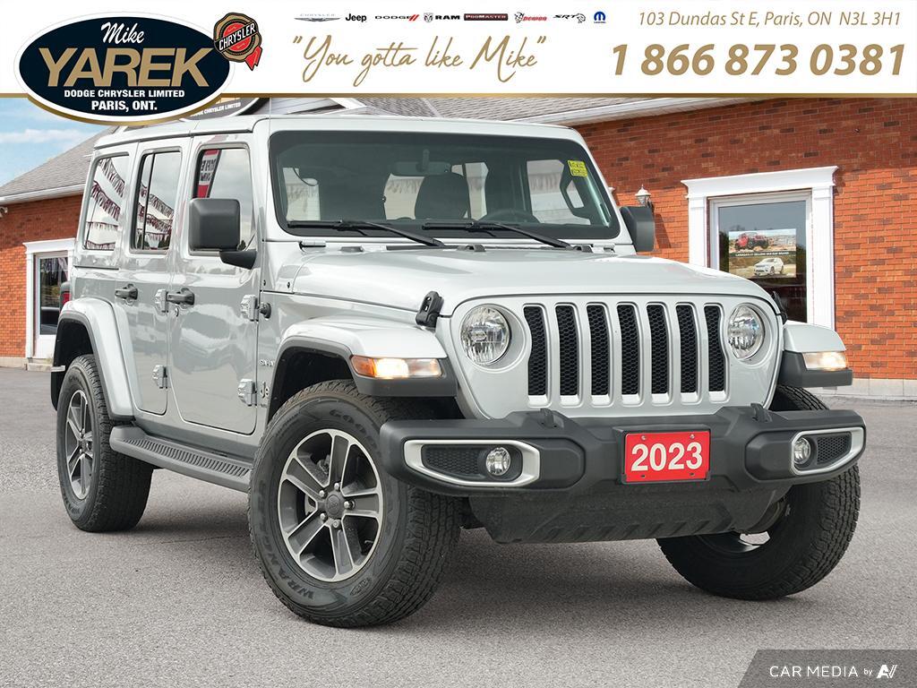 2023 Jeep Wrangler Sahara 4x4, Cloth Heated Seats/Wheel, Tow Pkg