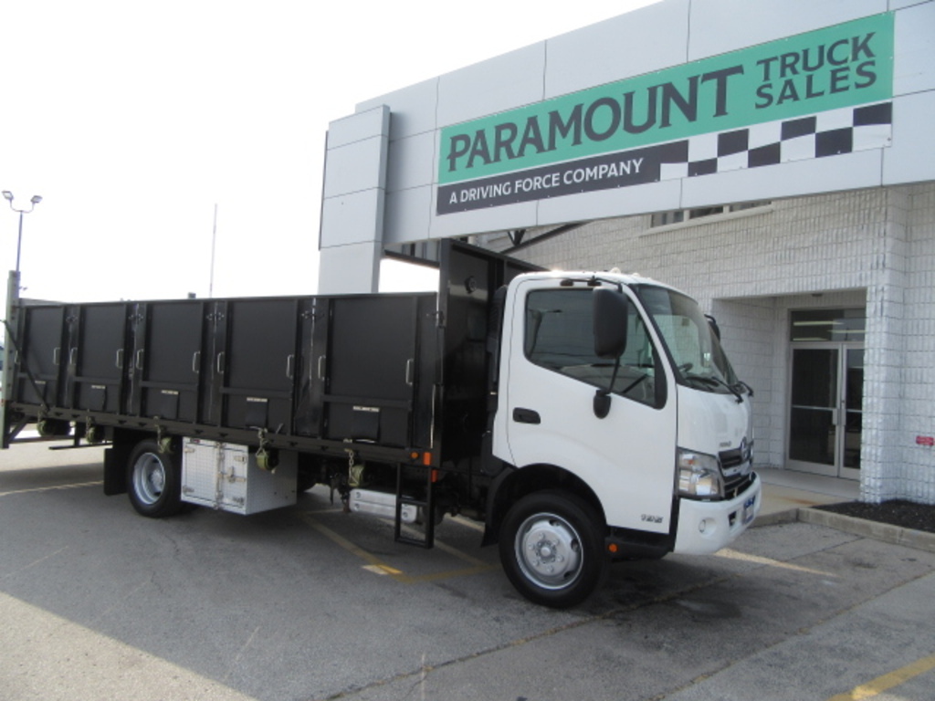 2020 Hino 195 Commercial DIESEL WITH 21 FT FLAT DECK & POWER RAIL GATE LIFT