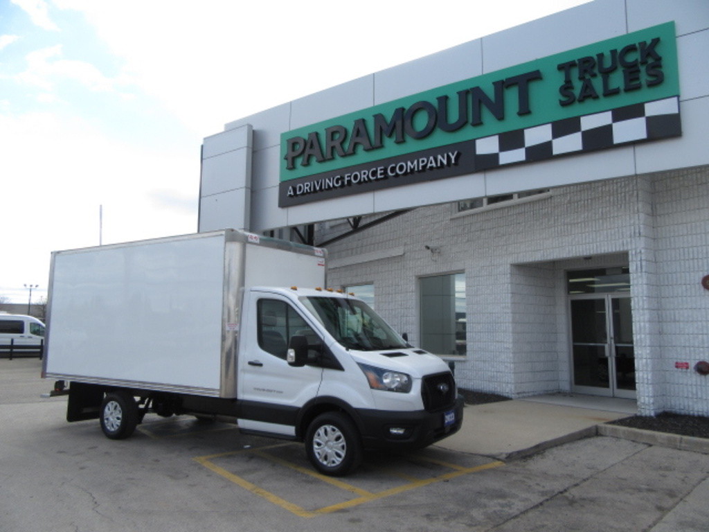 2023 Ford Transit Cargo Van 14 FT CUBE VAN WITH ALUMINUM BOX 2 IN STOCK