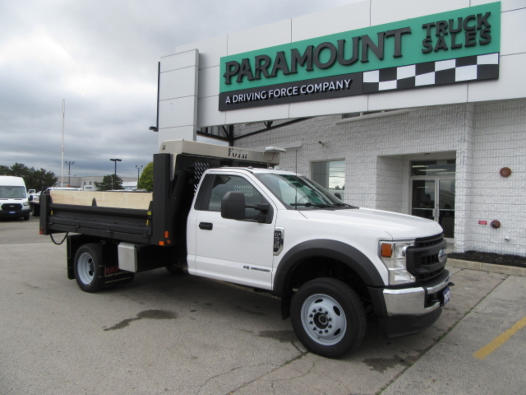 2022 Ford Super Duty F-550 DIESEL REG CAB 4X4 WITH 12 FT STEEL DUMP BOX