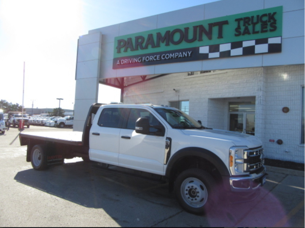 2023 Ford Super Duty F-550 DIESEL CREW CAB 4X4 WITH 12 FT STEEL FLAT DECK