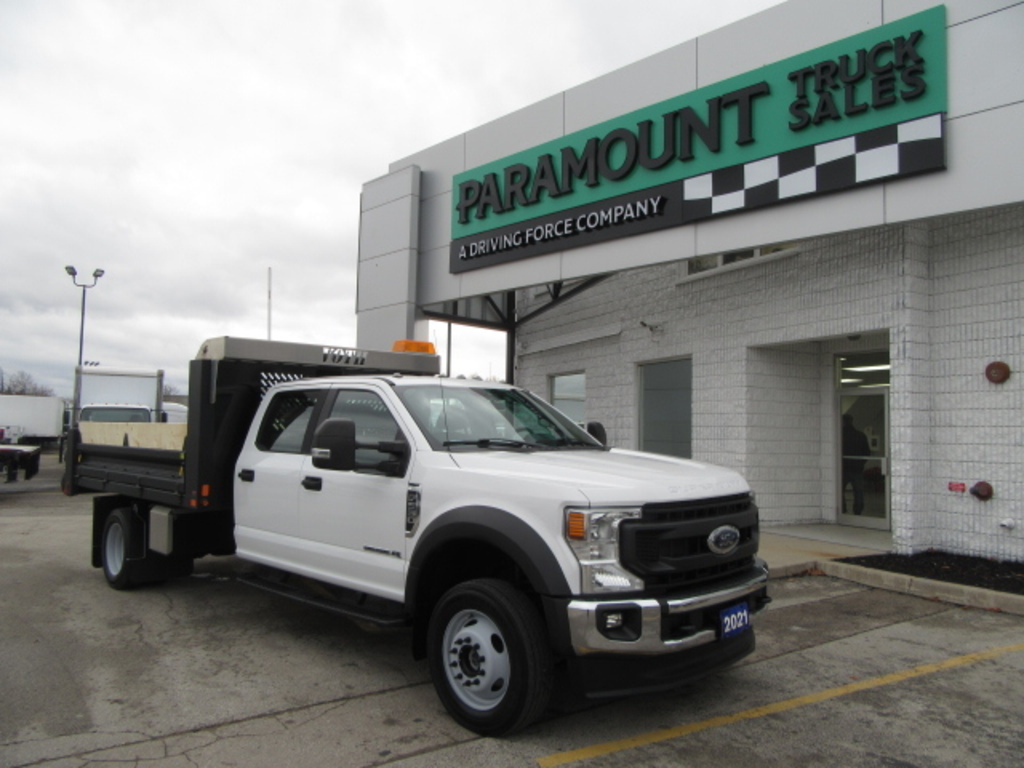 2021 Ford Super Duty F-550 DIESEL CREW 4X4 WITH 12 FT STEEL DUMP BOX