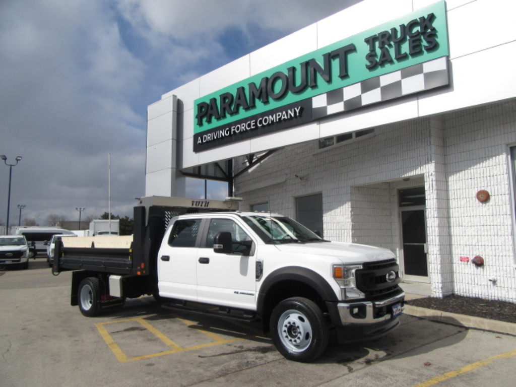 2022 Ford Super Duty F-550 DIESEL CREW CAB 4X4 WITH 12FT STEEL DUMP BOX