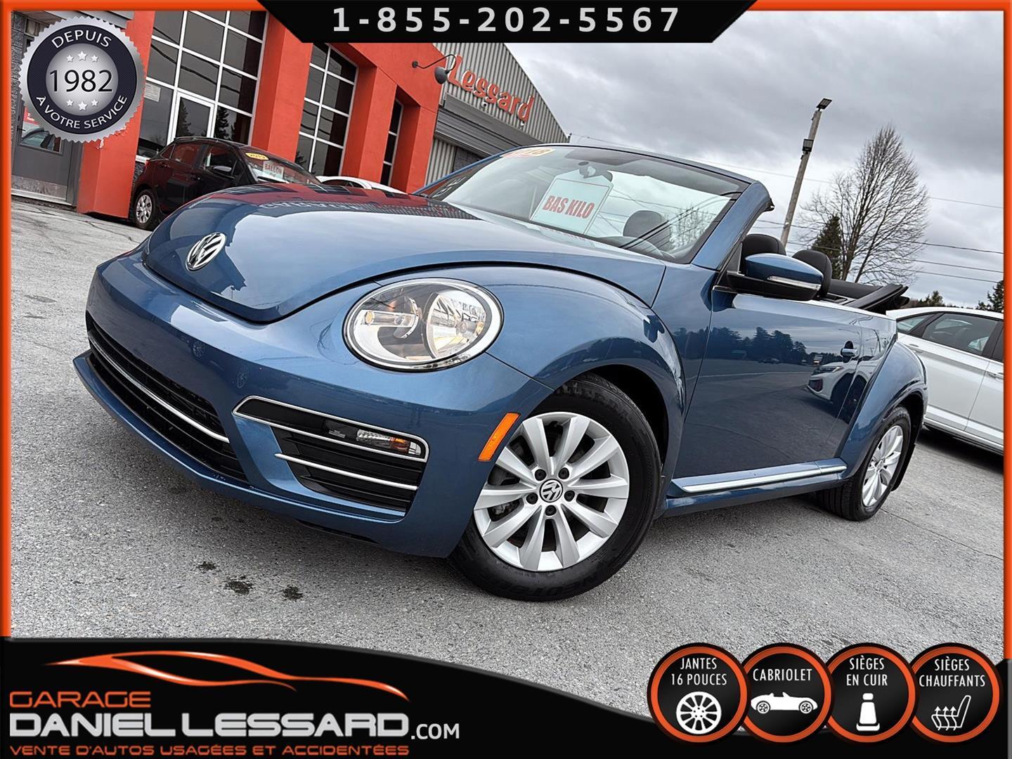 2018 Volkswagen Beetle Convertible AUTOMATIQUE, CUIR, BAS KM, MAG, AILERON