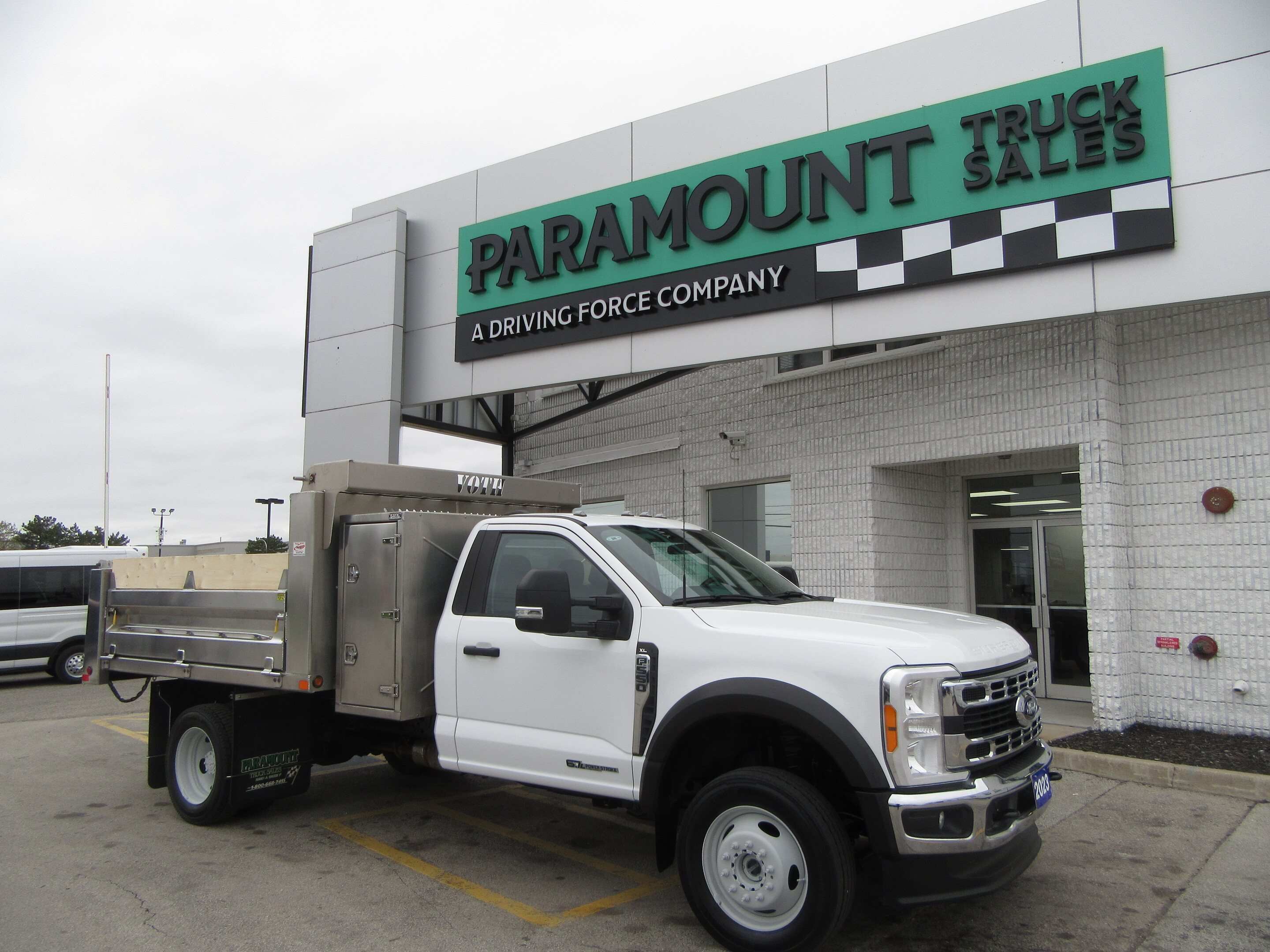 2023 Ford F-550 4X4 DIESEL 10FT ALUMINUM DUMP BOX & CROSS BOX
