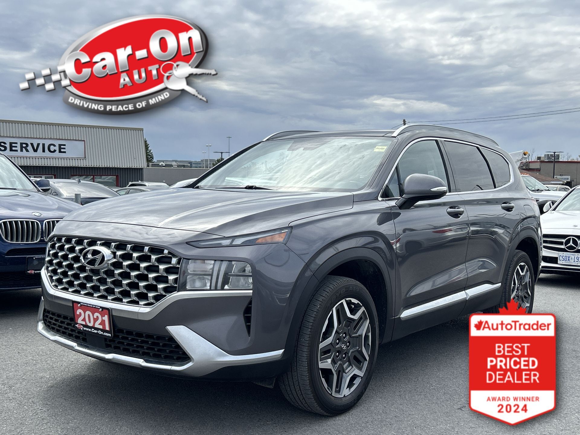 2021 Hyundai Santa Fe Hybrid TREND AWD| LEATHER| PANO ROOF| HTD SEATS| CARPLAY