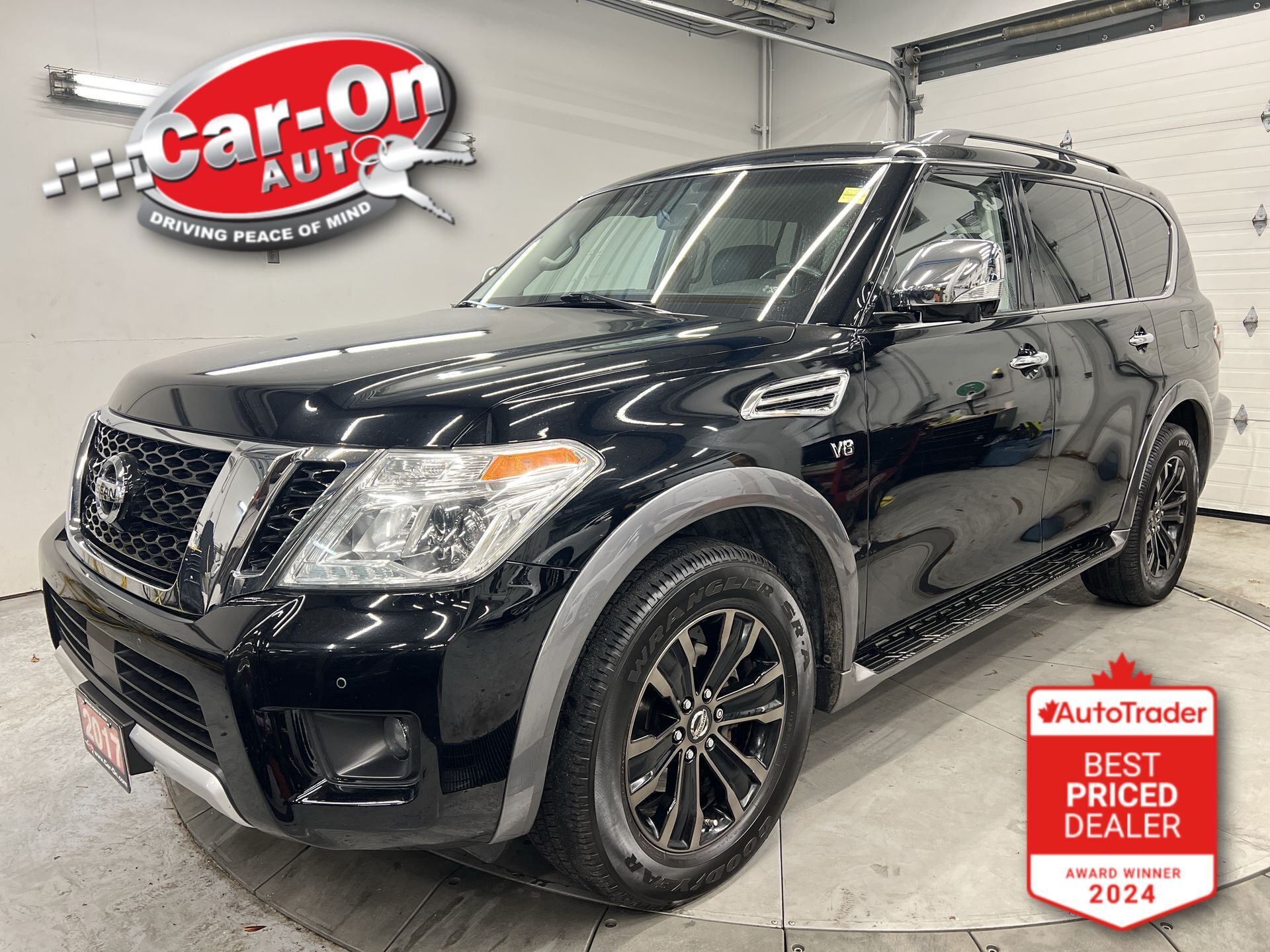 2017 Nissan Armada PLATINUM | 7-PASS | DVD |LEATHER |SUNROOF |360 CAM