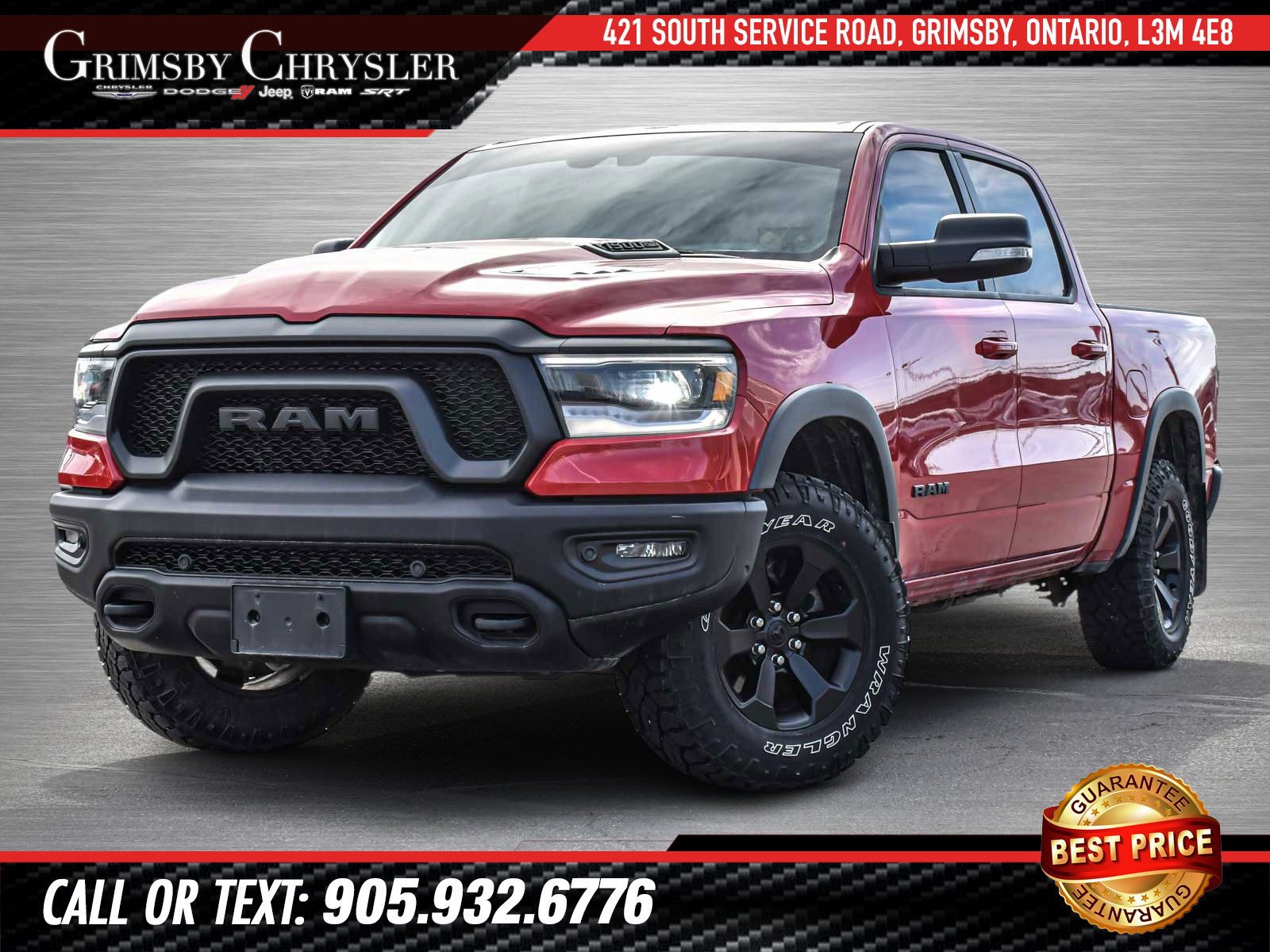 2022 Ram 1500 Rebel CREW | HEATED LEATHER SEATS | HEADS UP DISPL