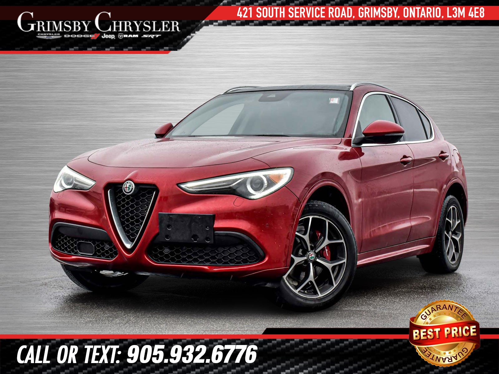 2021 Alfa Romeo Stelvio ti AWD | HEATED LEATHER | PANO ROOF | ADAPTIVE CRU