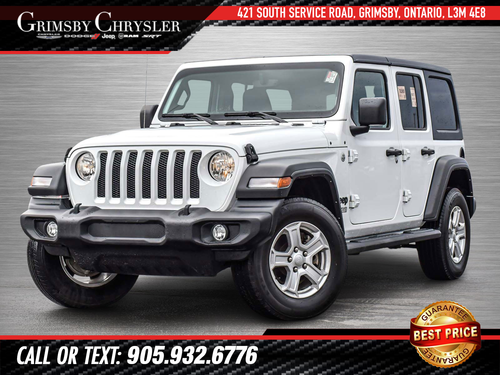 2021 Jeep WRANGLER UNLIMITED Sport Bright White | 2.0L TURBO | SPORT S | 8.4 NA