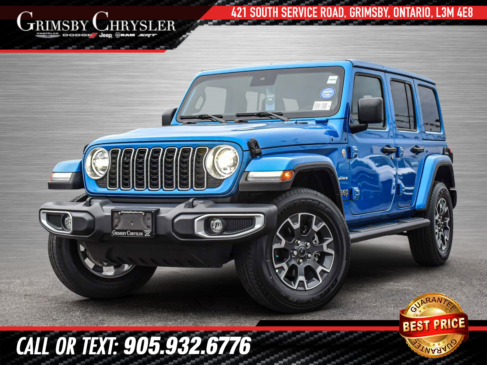 2024 Jeep Wrangler Sahara Hydro Blue | 2.0L TURBO | NAV | LEATHER | B