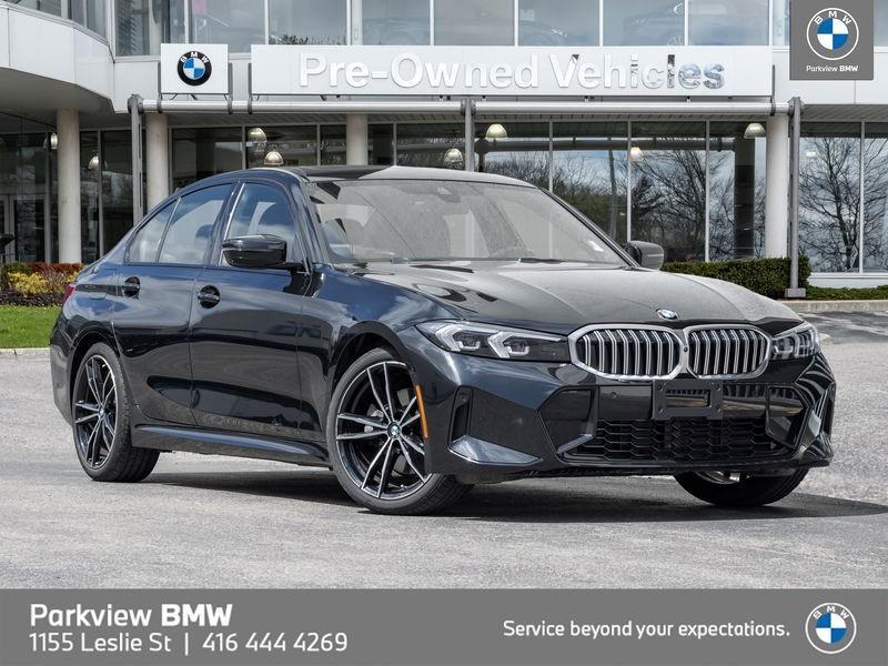 2023 BMW 330I  AWD CPO MSPORT NAV HUD HKSOUND DRIVR.ASST 19" LED