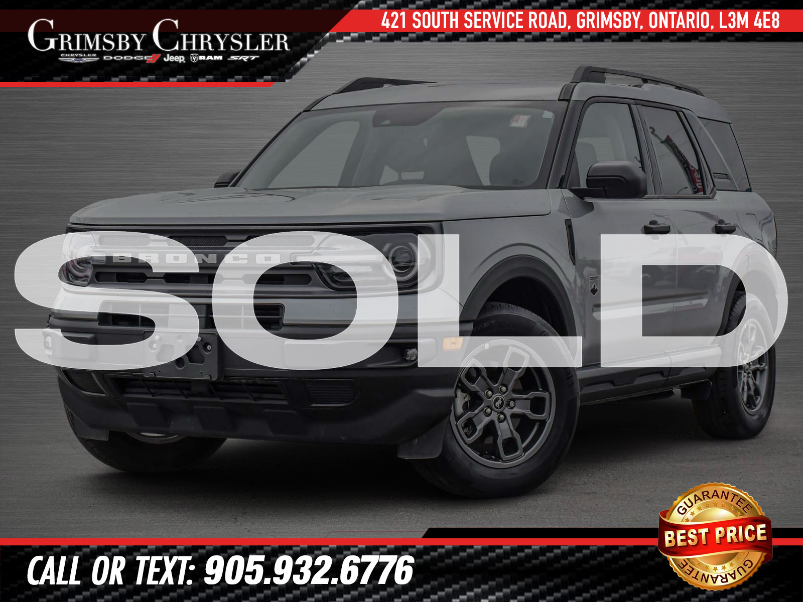 2023 Ford Bronco Sport Big Bend SOLD BY RYAN - THANK YOU!!