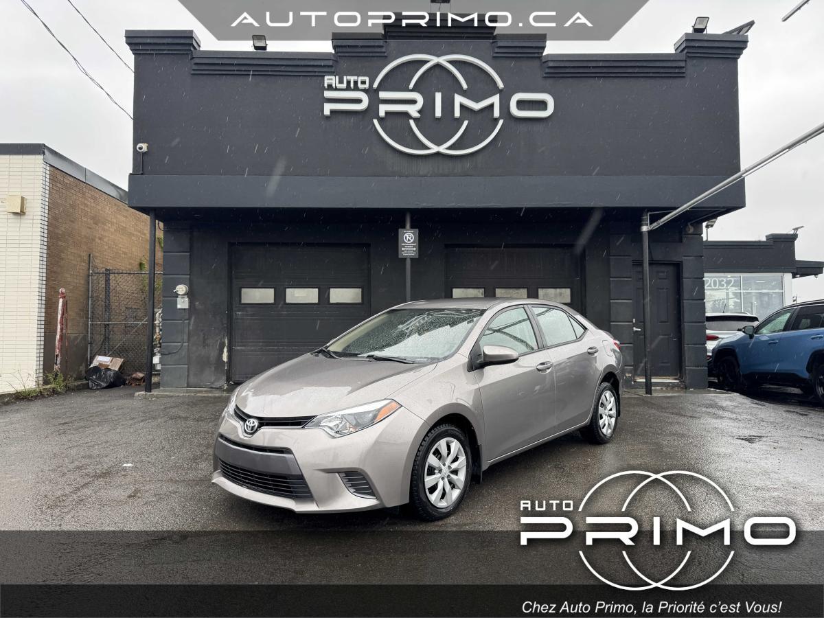 2015 Toyota Corolla LE Eco Auto Clim Rég Vitesse Appel Main Libre
