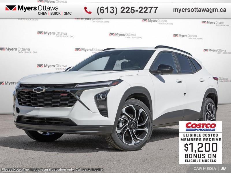2025 Chevrolet Trax 2RS  2RS, SUNROOF PKG, WHITE ON BLACK 