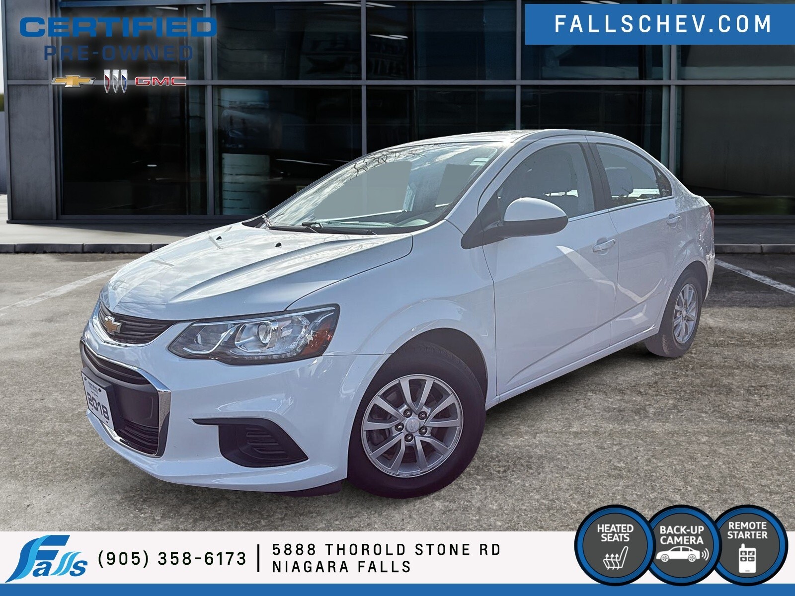 2018 Chevrolet Sonic LT Auto H.SEATS,R.START,REARCAM